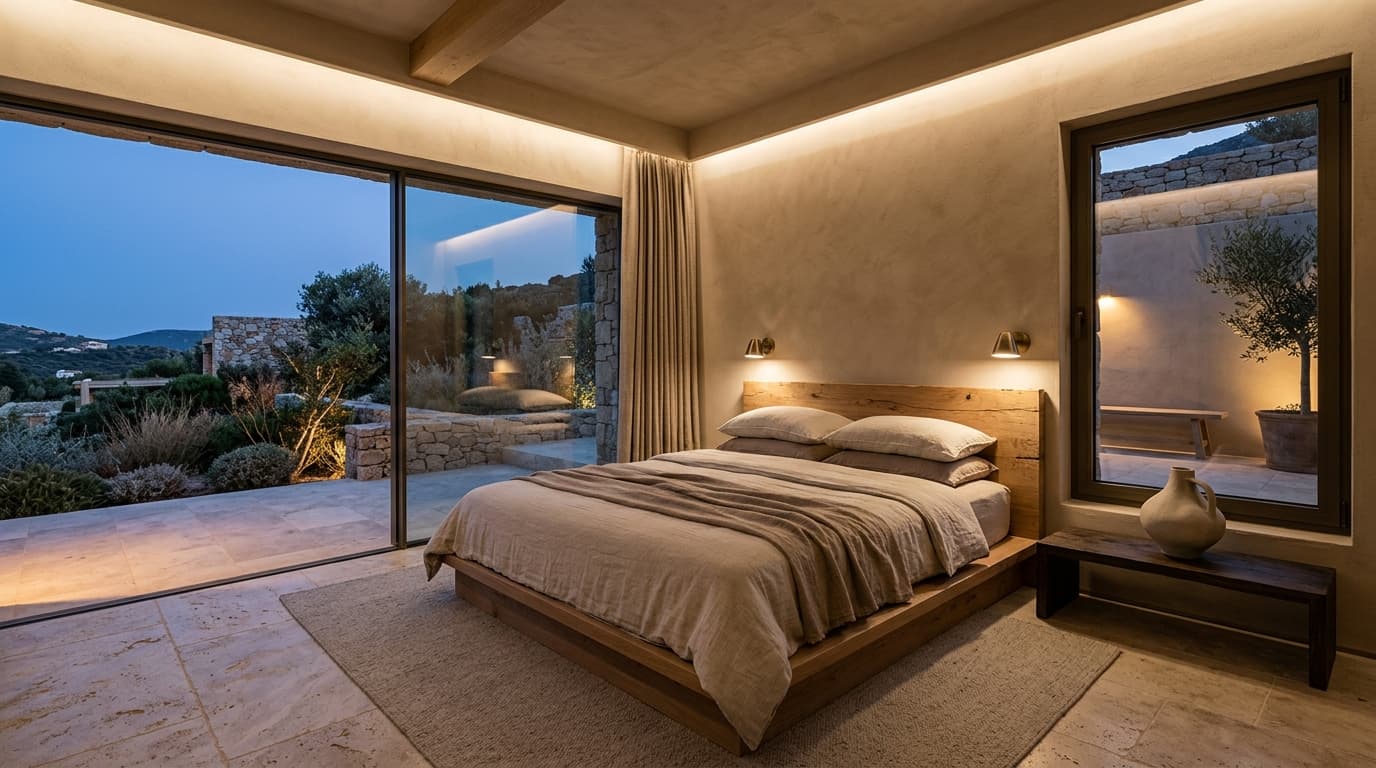 Aurelia Private Bedroom Suite & Honed Travertine Terrace